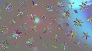 Şirin çiçek elementleri. Renkli Bahar Teması eskiz kalıbı. Taslak desenli, modaya uygun kumaş deseni. Düz Çiçek Elementleri Tasarımı. Raster illüstrasyonu.