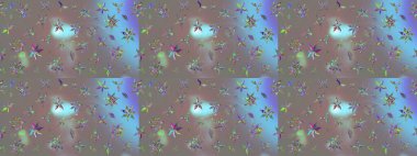 Raster Güzel kumaş deseni. Raster suluboya deseni, narin çiçekler, gri çiçekler, tebrik kartı şablonu..