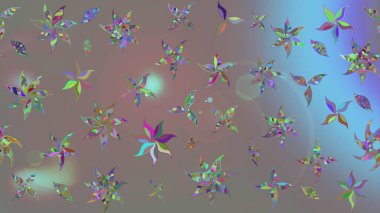 Eskiz arkaplan modeli. Gri yapraklı yabani çiçekler. Suluboya, elle çizilmiş. Raster illüstrasyonu.