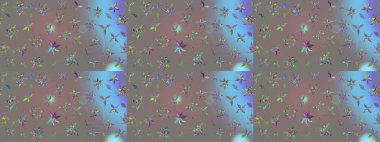 Çiçek tasarımı için inanılmaz bir kolaj cenneti tarzı. Parlak çiçekli kolaj çiçekleri gridir. Çiçekli zambaklar eskiz arka planı.