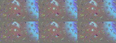 Raster güzel bir çiçek deseni çizmiş. Bahar mevsimi. Nazik romantik baskı. Tatil havası. Gri renkli çiçekler.