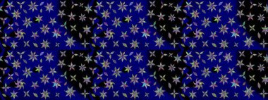 Raster deseni. Küçük çiçekte güzel bir çiçek deseni var. Çiçekli çiçek deseni, suluboya..