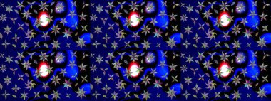 Mavi renkli çiçekler. Raster illüstrasyonu. Çiçek desenli eskiz, vuruşlar, sıçramalar, yaz çiçekleri..