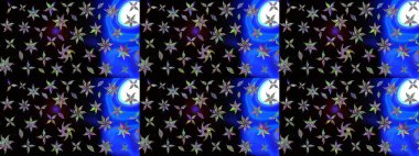 Raster illüstrasyonu. Klasik tropikal doğal elementlerin suluboya seti. Egzotik çiçekler, botanik parlak klasik siyah renkler.