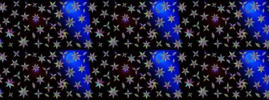 Yumuşak, bahar çiçekleri siyah renklerde. Çiçek ve yapraklı karalama şeklinde Raster çiçek deseni. Raster illüstrasyonu.