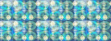 Raster illüstrasyonu. Soyut mandala ya da tuhaf kar tanesi çizgisi sanat tasarımı. Renkli arka planda izole tatlı kar taneleri.