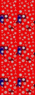 Modaya uygun kumaş deseni. Raster illüstrasyonu. Küçük çiçekteki sevimli çiçek deseni. Tony 'nin kumaş desenini çiz.