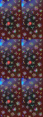 Çiçek kompozisyonu. Raster deseni. Çiçek arkaplan. - Mor çiçekler. Çiçek kolajı. Küçük çiçekte güzel bir desen var. Doğa.