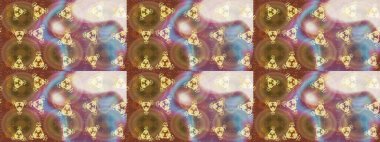 Soyut etnik raster çizim kalıbı. Arkaplan dokusu, duvar kağıdı, kahverengi renkli çiçek teması. Kabile sanatı boho baskısı, klasik çiçek arkaplanı.