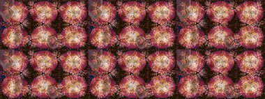 Raster illüstrasyonu. Kahverengi, kırmızı ve bej renkli kar taneleri. Raster Noel soyut renkli arkaplan ve tatlı kar tanesi.