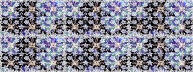 Raster illüstrasyonu. Tarafsız renklerde çiçekler. Kusursuz çiçek deseni duvar kağıdı için kullanılabilir.