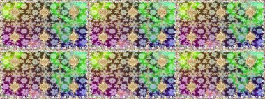 Geleneksel oryantasyon süsü. Kusursuz klasik raster nötr ve altın desenli. Klasik vintage arkaplan.