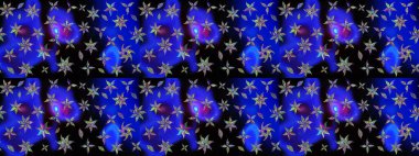 Tekstil için figür. Şirin, zarif çiçekler Raster illüstrasyonu. Yapraklı çizim şekli. Poster ya da kapak için arka plan. Davetiye ve kartpostal tasarımı için dekoratif çiçek unsurları.