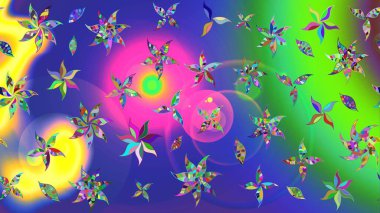 Bahar mevsimi. Nazik romantik baskı. Tatil havası. Raster güzel bir çiçek deseni çiziyor..