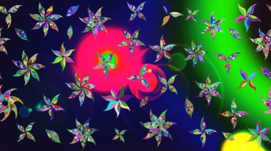 Gri renkli şirin tekstil tarzında. Renkli çizim kalıbı. Çiçek arkaplan. Raster illüstrasyonu. Çiçek duvar kağıdı.