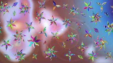 Bahar mevsimi. Nazik romantik baskı. Raster güzel bir çiçek deseni çizmiş. Tatil havası..