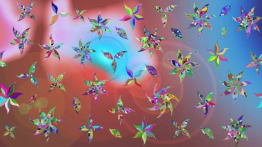 Klasik taslak çizimi. Çiçek rengi eskiz deseni. Raster çiçek izi. Raster Yumuşak kumaş deseni.