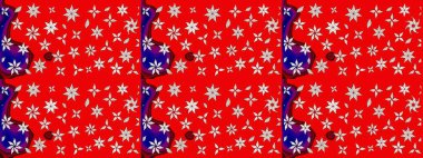 Eskiz geçmişi. Kumaş, tekstil, duvar kağıdı baskısı için. Tomurcukları papatya çiçekleri olan sevimli bir çiçek deseni. Eski usul. Miles Fleur, süslü püslü bir süs. Raster illüstrasyonu.