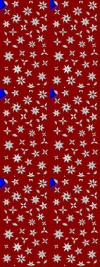 Raster illüstrasyonu. Kırmızı renkte çiçek çizimi. Çiçek deseni. Şatafatlı bahar bahçesi dokusu. Kırmızı renkte çiçekler.