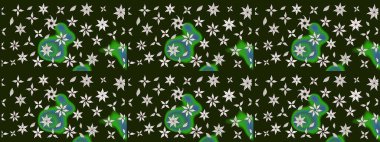 El yapımı çiçek ve bitki koleksiyonu. Raster illüstrasyonu. Eskiz tarzı gri renkte. Şirin karalamalı çiçek desenli çizim. Raster illüstrasyonu.