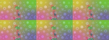 Tarafsız renklerde şirin bir çiçek deseni. Düz Çiçek Elementleri Tasarımı. Renkli Bahar Teması eskiz kalıbı. Raster Modaya uygun kumaş deseni.