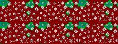 Bahar mevsimi. Kırmızı renkte çiçekler. Tatil havası. Raster güzel bir çiçek deseni çizmiş. Nazik romantik baskı.