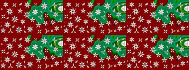 Düz Çiçek Elementleri Tasarımı. Kırmızı renkte çiçekler. Çiçek desenli eskiz, yaz çiçekleri. Renkli Bahar Teması çizim şablonu.