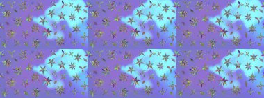 Tekstil veya kitap kapakları, imalat, duvar kağıtları, baskı, hediye paketi ve yapıştırma kitabı için çiçek eskizi geçmişi. Raster illüstrasyonu. Küçük ölçekli çiçeklerdeki basit sevimli desen.