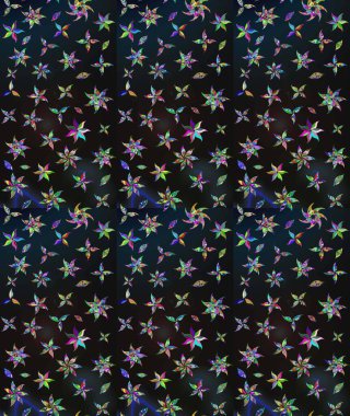 Tekrar eden çiçek arkaplanı, zarif gri çiçek duvar kağıdı. Gri renkler üzerine çiçek desenli çizimler, el yapımı papatyalar, papatyalar..