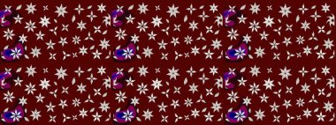 Çiçekli el çizimi çizimi deseni. Modern gelişim kırmızı raster arka plan duvar kağıdı çizimi klasik çizgili iz sürme desenli çiçekler, çiçekli süsler.