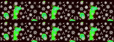 Çiçek kompozisyonu, el boyası, hassas şablon. Manzaralı çiçek deseni. Sevgililer günü ve tebrik kartı konsepti için şık bir davetiye. Üst görünüm, yumuşak siyah renk biçimi.