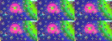 Mavi renkte güzel çiçekli eskiz deseni, suluboya çiçek deseni, duvar kağıdı, kart ya da kumaş için fayanslı. Raster..