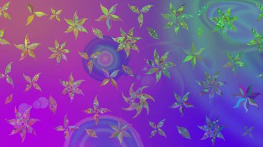 Çiçekli çiçek deseni, suluboya. Menekşe rengi çiçekler. Renkli Bahar Teması eskiz kalıbı. Düz Çiçek Elementleri Tasarım Raster illüstrasyonu.