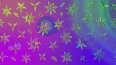 Kumaş desenli papatya çiçeği detayı. Mor renkte çiçekler.