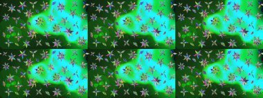 Renkli Bahar Teması eskiz kalıbı. Çiçek deseni. Raster güzel kumaş deseni çiziyor. Düz Çiçek Elementleri Tasarımı.