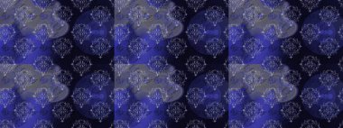 Çiçekli karalama şeklinde Raster çiçek deseni. Yumuşak, yaz çiçekleri mavi, mor ve gri renklerde. Raster illüstrasyonu.