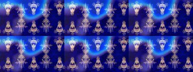 Renkli elementlerle Raster ilginç desen