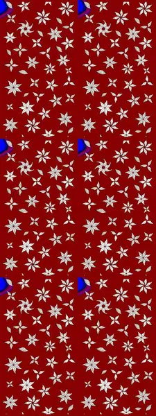 Raster illüstrasyonu. Kırmızı renkte çiçek çizimi. Çiçek deseni. Şatafatlı bahar bahçesi dokusu. Kırmızı renkte çiçekler.