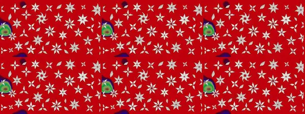 Küçük kırmızı çiçeklerle oldukça eski bir besin torbası deseni. Tekstil, kumaş, kapaklar, duvar kağıtları, baskı, paket, koleksiyon defteri, örgü, dekupaj için çiçek arkaplanı..