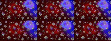 Renkli Yaz Temalı eskiz kalıbı. Çiçekli eskiz çizimi. Düz Çiçek Elementleri Tasarımı. Kahverengi renkte çiçekler.