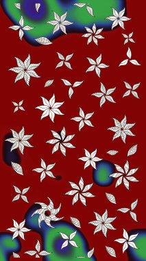 Doodle çiçekler ve dalları, otlar ve çiçekler. Elle çizilmiş. Raster resim. Güzel kumaş deseni.