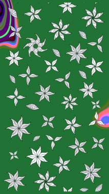 Küçük çiçekteki sevimli çiçek deseni. Raster illüstrasyonu. Tony 'nin kumaş kalıbını çiz. Modaya uygun kumaş deseni.