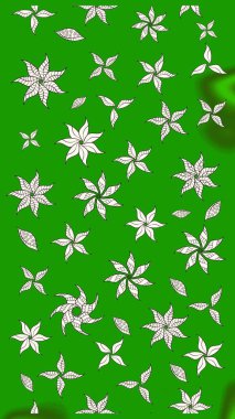 Anti-stres için soyut örnek sayfası. Raster illüstrasyonu. Yeşil renklerde.