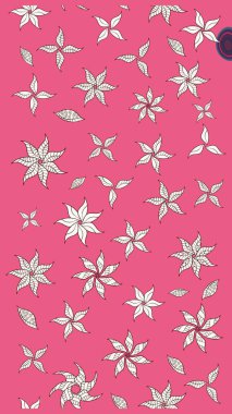 Çiçekli çiçek deseni, suluboya. Pembe renkli çiçekler. Renkli Bahar temalı eskiz kalıbı. Düz Çiçek Elementleri Tasarım Raster illüstrasyonu.