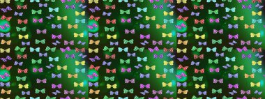 Raster illüstrasyonu. Eskiz kalıbı arka planı. Basit bir şekilde. Yeşil renkte soyut sevimli kelebek.