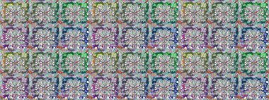 Düz Çiçek Elementleri Tasarımı. Çiçeksiz desenli arka plan, yaz çiçekleri. Renkli Bahar Temalı Kusursuz Arkaplan. Renkli çiçekler.