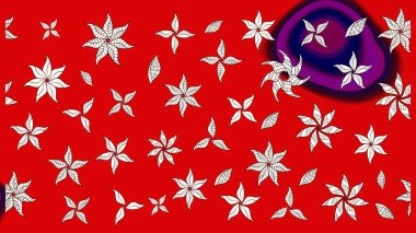 Modern, kırmızı raster arka plan duvar kağıdı çizimi, klasik çizgili desenli desenli çiçekler, çiçekli süsler. Çiçekli el çizimi çizimi deseni.