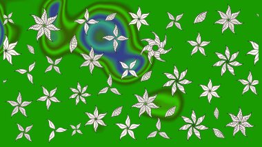 Güzel eskiz şekli. Raster çiçekli arka plan. Renkli Yaz Temalı eskiz kalıbı. Güzel kumaş deseni. Düz Çiçek Elementleri Tasarımı. Yazdır.