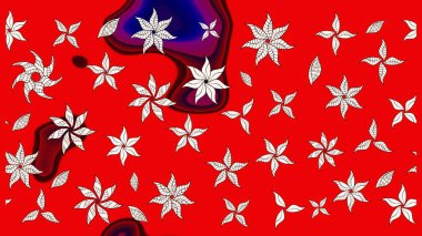 Küçük çiçekteki sevimli çiçek deseni. Modaya uygun kumaş deseni. Tony 'nin kumaş kalıbını çiz. Raster illüstrasyonu.