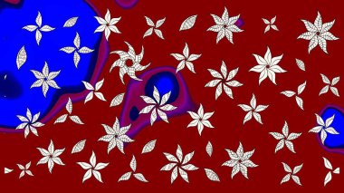 Kırmızı renkte çiçekler olan çiçek deseni çiz. Suluboya tarzında kırmızı renkte çiçekler.